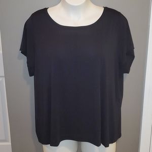 NWOT! Lane Bryant Black Dressy T-S